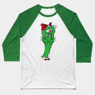 Chilly Chilli - Funny Hot Spicy Frozen Chilli Pepper Baseball T-Shirt